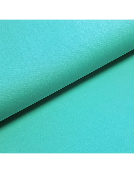 Tissu, Jersey Milano Uni, Bleu Turquoise, Laize 150 cm, Polyester Viscose Spandex Oeko-Tex
