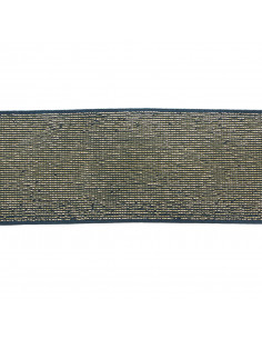 Élastique lurex doré, 40mm, bleu jean 2