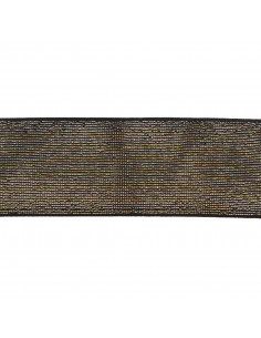 Élastique lurex doré, 40mm, noir 2