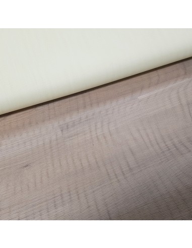 Tissu, Tulle Rigide Uni, Écru Naturel, Laize 145 cm, Polyamide 18g/m²