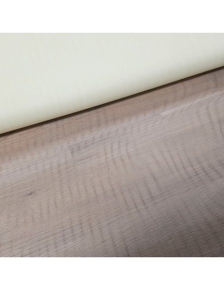 Tissu, Tulle Rigide Uni, Écru Naturel, Laize 145 cm, Polyamide 18g/m²