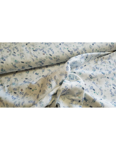 Double gaze fleurs et papillons