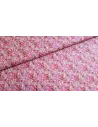 Popeline de coton, impression digitale, fleurs roses