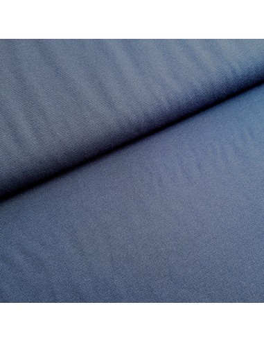 Tissu, Piqué de Coton Uni, Bleu Marine, Laize 155 cm, 96% Coton 4% Élasthanne