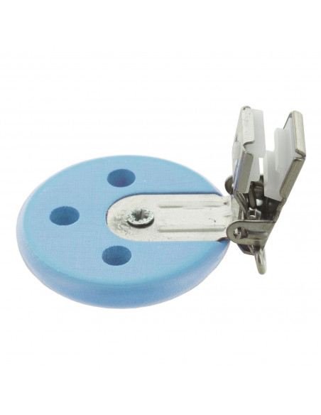 Clip bois pour attache tétine 37x11,5mm, bleu