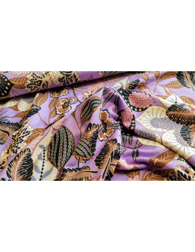 Jersey viscose fleuri