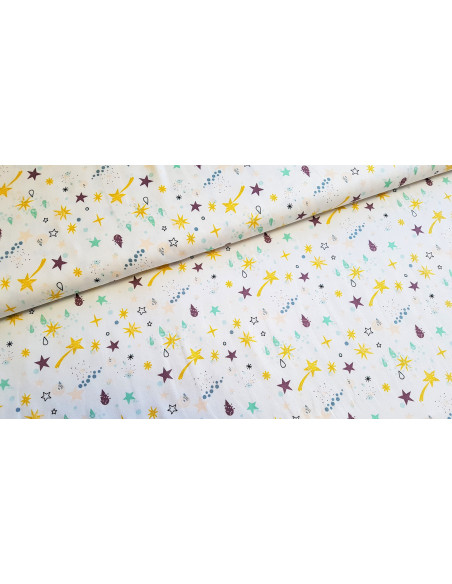 Jersey coton étoiles filantes