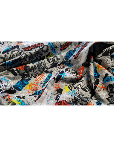 Jersey coton artiste graffiti