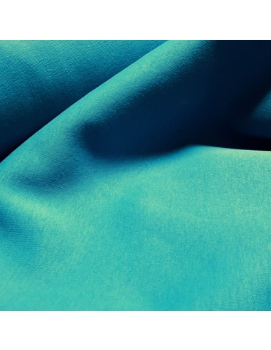 Tissu, Sweat Épais Uni, Bleu Pétrole, Laize 155 cm, Coton Polyester