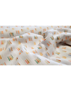 Double gaze traits colorés 2