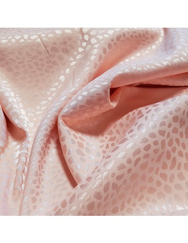 Tissu, Polyester Glossy Uni, Rose, Laize 148 cm, 98% Polyester 2% Spandex