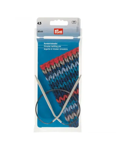 Aiguilles circulaires Prym 40 cm Ø 4,5 mm | Zephyr Tissus