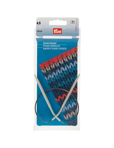 Aiguilles circulaires Prym 40 cm Ø 4,5 mm | Zephyr Tissus