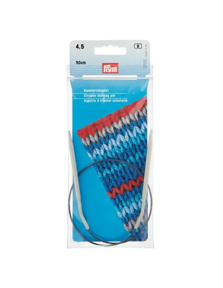 Aiguilles circulaires Prym 50 cm Ø 4,5 mm | Zephyr Tissus