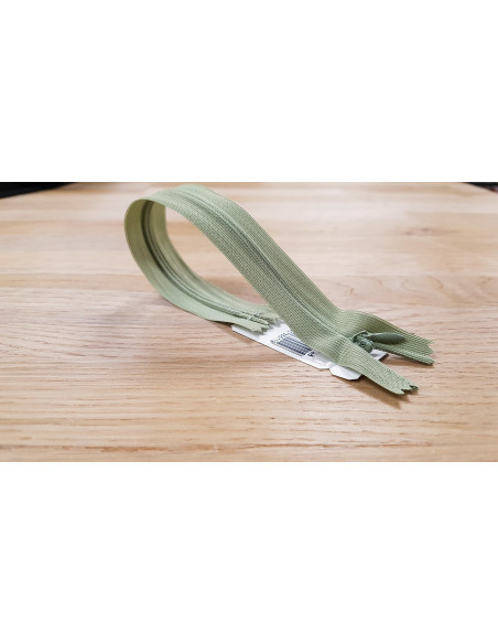 Fermeture Eclair Z41, Nylon invisible, saule, 40cm