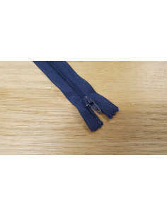Fermeture Eclair Z51, Nylon, bleu marine, 25cm 2