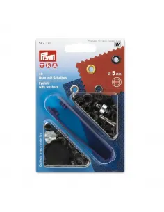 Œillets et rondelles Prym 5 mm noir | Zephyr Tissus