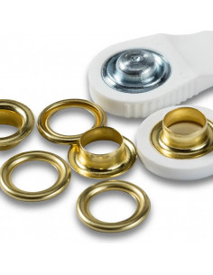 Œillets et rondelles, 11,0mm, doré 2