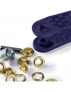 Œillets et rondelles, 5,0mm, doré 2