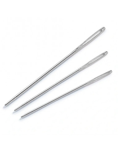 Aiguilles à tapisserie sans pointe, No. 18-22, assorties