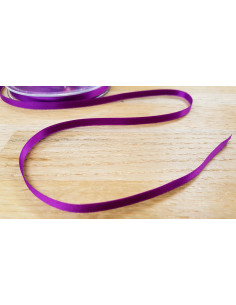 Ruban satin, 6mm, pourpre