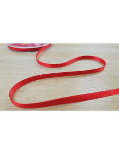 Ruban satin, 6mm, rouge