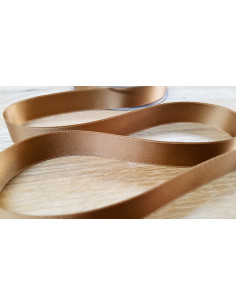 Ruban satin, 16mm, sable