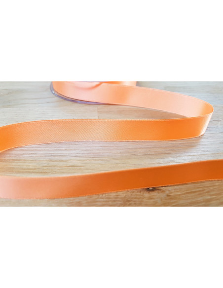 Ruban satin, 16mm, abricot