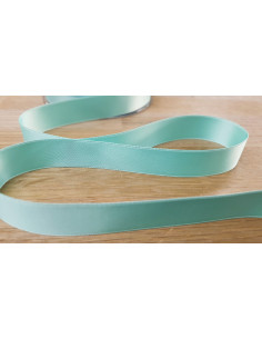 Ruban satin, 16mm, vert menthe