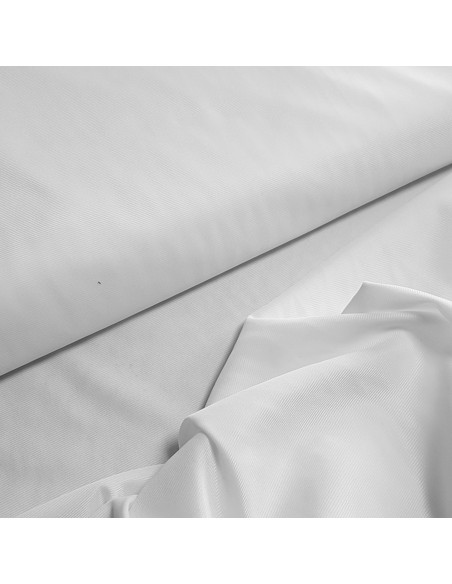 Tissu, Doublure Maille Stretch, Blanc, Laize 160 cm, 100% Polyester