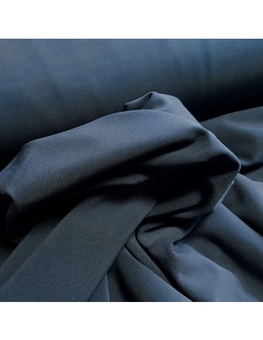 Tissu, Jersey Lycra Uni, Bleu Marine, Laize 150 cm, Polyester Spandex