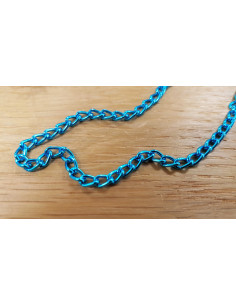 Chaine alu 3mm, bleu 2