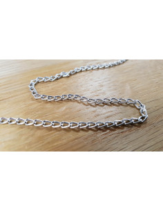 Chaine alu 3mm, argent 2