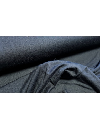 Jersey maille uni bleu marine