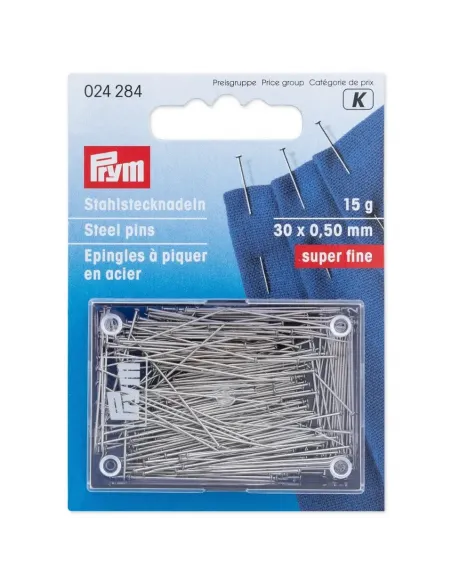 Épingles à piquer Prym 0,50 x 30 mm en acier | Zephyr Tissus