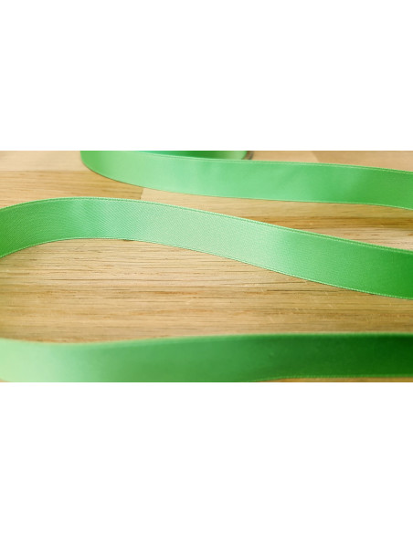 Ruban satin, 16mm, vert tendre