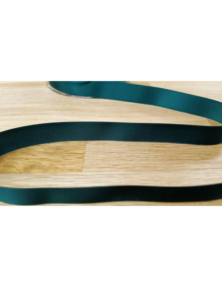 Ruban satin, 16mm, vert billard