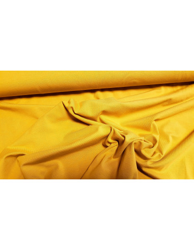 Jersey coton uni BIO jaune moutarde