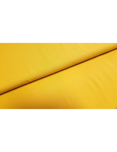 Jersey coton uni BIO jaune moutarde