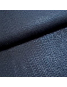 Tissu, Double Gaze Pailletée, Marine, Laize 135 cm, 100% Coton 119g/m²