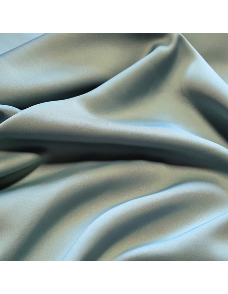 Tissu, Microfibre Micro Satin, Vert Céladon, Laize 146 cm, 100% Polyester