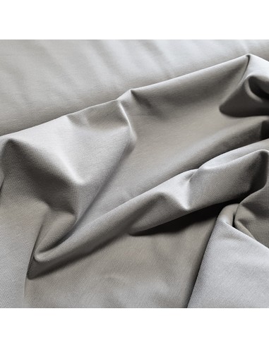 Tissu, Jersey de Coton Uni, Gris Froid, Laize 150 cm, Coton Bio Stretch Oeko-Tex