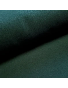 Tissu, Molleton Sweat Épais Uni, Vert Bouteille, Laize 155 cm, 70% Coton 30% Polyester Oeko-Tex