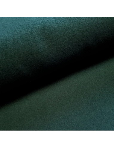 Tissu, Molleton Sweat Épais Uni, Vert Bouteille, Laize 155 cm, 70% Coton 30% Polyester Oeko-Tex