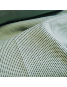 Tissu, Bord-côte tubulaire, Vert clair, Laize 27 cm, Coton/Élasthanne 2