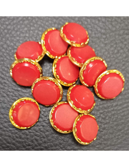 Bouton à queue, Ø15mm, rouge