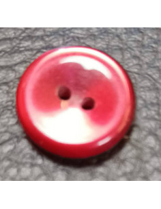 Bouton 2 trous, Ø12mm, rouge