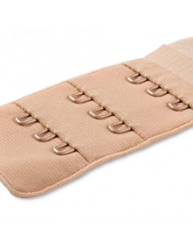 Rallonge attache de soutien-gorge, crochet 3x3, 40mm, couleur chair