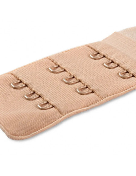 Rallonge attache de soutien-gorge, crochet 3x3, 40mm, couleur chair