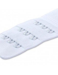 Rallonge attache de soutien-gorge, crochet 3x3, 40mm, blanc 2